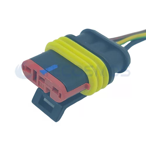 Wire Harness Plug of Automobile Waterproof Connector 3 Pin Female 202087-1 - image 6